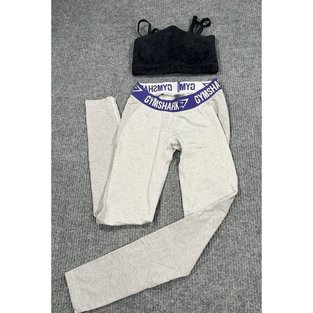 Gymshark Whitney Simmons Womens XS S 2 Piece Workout Set Fuzzy Top Leggings